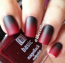 Black And Red Ombre Dip Nails Black And Red Ombre Two Tone Dark Gothic Halloween Nails Inspiration Gothic Nails Black Ombre Nails Red Ombre Nails