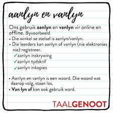 Aanlyn En Vanlyn Afrikaanse Quotes Afrikaans Words