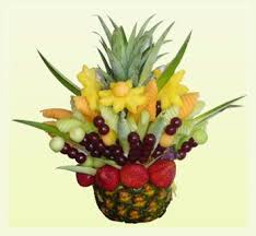 pineapple fruit arrangement edible fruit arrangements