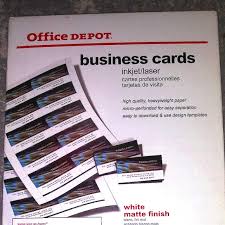 Office depot business card template. Office Office Depot Printable Business Cards Poshmark
