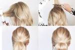 Step By Step Messy Buns For Shoulder Length Hair