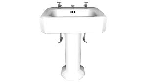 cast iron pedestal sink 3d warehouse