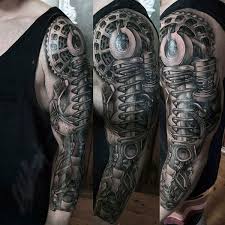 Top 80 Best Biomechanical Tattoos For Men Improb Biomechanical Tattoo Tattoos For Guys Badass Half Sleeve Tattoos For Guys