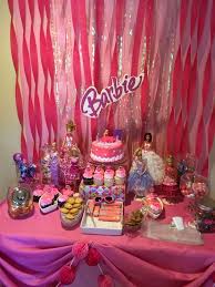 5th Birthday Decoration Ideas For Boy At Home Barbie Sparkle Birthday Party Ideas Photo 12 Of 12 Barbie Birthday Party Sparkle Birthday Party Barbie Theme Party