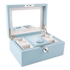 The unfolded picture boxes can be used for all different size pictures. Vlando Retro Lockable Wooden Jewellery Box Organiser Large Mirrored Jewelries Storage Holder With Key Microfiber Pu Leather Case Best Gifts For Women Girls Air Blue Buy Online In Dominica At
