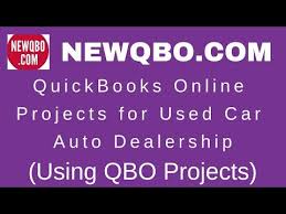 Quickbooks Online Projects For Used Car Auto Dealership