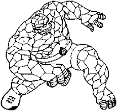 Download or print the best unique collection of characters from your favorite series. The Thing Superheroes Printable Coloring Pages