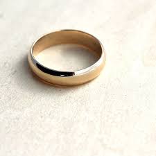 Mens Wedding Band 5mm Half Round 10k Recycled Yellow Gold Etsy Rose Gold Wedding Band Sets Mens Wedding Bands Yellow Gold Wedding Ring