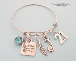 Birthday Gifts For 21 Year Old Daughter 21st Birthday Gift For Daughter Personalized Girl Jewelry Bracelet Turning 21 Charm Bracelet 21 Year Old Girl Birthday For Her Women 21st Birthday Gifts Birthday Charm Bracelet 21st Birthday
