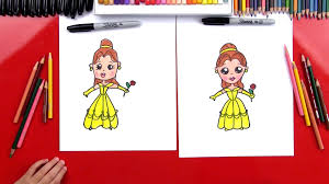 Maybe you would like to learn more about one of these? How To Draw Cartoon Belle From Disney Beauty And The Beast Art For Kids Hub