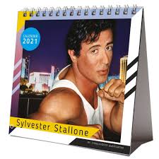 Sylvester Stallone 2021 Desktop Calendar New With Christmas Card In 2020 Desktop Calendar Sylvester Sylvester Stallone