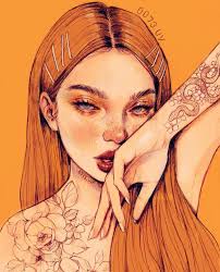Discovered By D E S T N Y Find Images And Videos About Art Flowers And Drawing On We Heart It The App To Get Lost In What Art Portrait Art Art Drawings