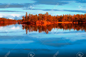 Lappland wird oft als europas letzte wildnis und winterparadies bezeichnet. Sunset On Lake Inari In Summer Lapland Finland Stock Photo Picture And Royalty Free Image Image 35808846