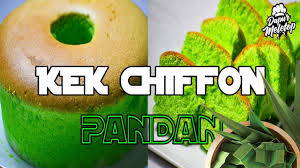 You can extract pandan juice to be used in cooking and baking. Kek Chiffon Pandan Super Gebu Lembut Youtube