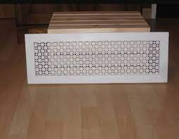 Overall size, polymer decorative return air grille, white: How To Make A Decorative Air Return Vent Cover Hvac Com