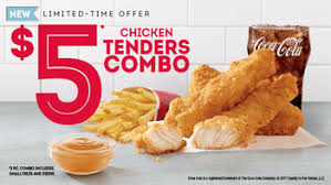 Wendy S 5 Chicken Tenders Combo Deal Valuegrub Fast Food Reviews Fast Food Deals Chicken Tenders