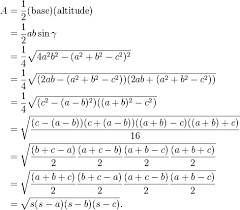 Heron S Formula Math Heron Algebra