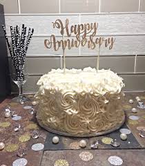 Happy Anniversary Cake Topper Anniversary Cake Topper Anniversary Party Wedding Anniversary Topper 1st Anniversary Happy Anniversary Cakes Anniversary Cake Happy Anniversary