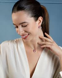 Orecchini in Argento 925‰ e Zirconi degradè rosa