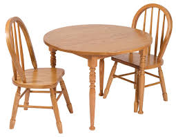 Learn what table to seat (x) people. Amish Made Heirloom Child S Round Oak Table And Chairs Set Traditional Kids Tables And Chairs By Furniture Barn Usa Houzz