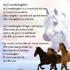 Personalised Coaster Granddaughter Poem Horses Design Free Gift Box Sister In Law Quotes Daughter Poems Horse Poems