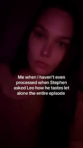 Stephen Telling Leo How He Tastes