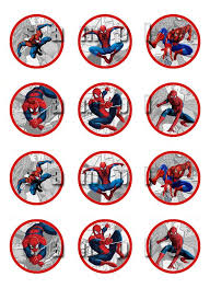 Spiderman Comic Book Edible Cupcake Toppers Spiderman Comic Books Spiderman Comic Book Cupcakes