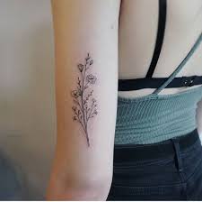 Lovely And Simple Tattoos Floral Arm Tattoo Tricep Tattoos