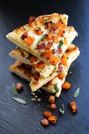 Butternut Squash Pizza With Pancetta Sage Delallo Butternut Squash Pizza Squash Pizza Pancetta