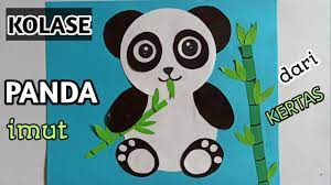 My real name is paco ► i'm a panda bear ► illustrator and cartoonist ► from guadalajara, méxico. Cara Membuat Kolase Panda Kolase Tema Binatang Kolase Panda Dari Kertas Origami Youtube