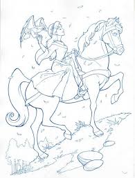 Preproduction Sketches Esmeralda Jane And Kayley Disney Princess Coloring Pages Disney Coloring Pages Horse Coloring Pages