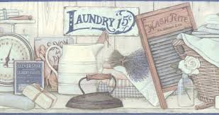 The walls of your home have the advantage of changing and transforming your space with the help of paint or wallpaper. Blue Laundry Room Wallpaper Border Laundry Room Wallpaper Wallpaper Border Blue Laundry Rooms