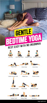 Gentle Bedtime Yoga How To De Stress Sleep Deeply Beginner Yoga Workout Bedtime Yoga Easy Yoga Workouts