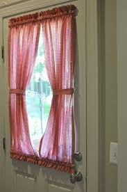 Home And Garden How To Make Split Hourglass Curtains Diy Curtains Front Door Curtains Door Curtains