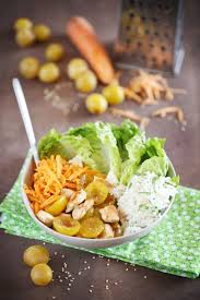 Salade De Poulet Aux Mirabelles Chefnini Recette Salade Poulet Salade Salades Composees