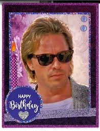 Miami Vice Birthday Card