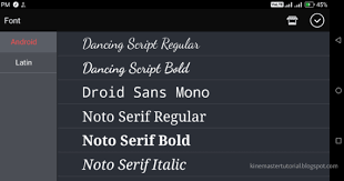 Dancing script references popular scripts typefaces from the 50's. 2020 How To Add Text In Kinemaster Pro Video Editor