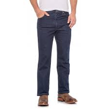 Wrangler Navy Cowboy Cut Stretch Slim Fit Jeans For Men