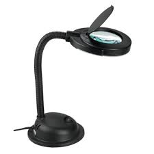 Large magnifying glass led light magnifier foldable stand desk uk plug adapter. Noma Led Desk Lamp Magnifier Black Canadian Tire