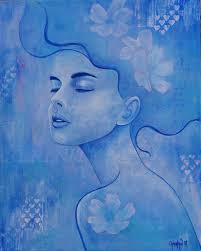 Peaceful stream” original acrylic painting 16” x 12” inch canvas