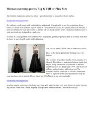 Get deals with coupon and discount code! Woman Evening Gowns Big Tall Or Plus Size By Accurateidol4951 Issuu