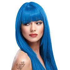 Rockabilly blue hair dye color; La Riche Directions Lagoon Blue Colour Hair Dye Hair Dye Uk 88ml
