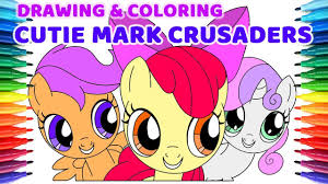 Select from 35970 printable coloring pages of cartoons, animals, nature, bible and many more. Cutie Mark Crusaders My Little Pony Coloring Book 19 Cute Drawing Coloring Dogcattoys Youtube
