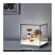Synas Led Lighting Box Transparent 24x24x24 Cm Led Light Box Interior Led Lights Ikea