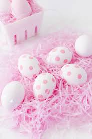 Diy Pink Polka Dot Easter Eggs Best Friends For Frosting Easter Eggs Easter Party Decor Easter Arts And Crafts