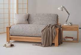 2 seater birch double sofa bed futon company. Panama Modern Futon Sofa Bed Natural Bed Company