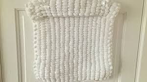 That's what makes blankets so appealing to me. Pom Pom Baby Hand Knitted Pom Pom Bobble Baby Blanket In White With Knitted Edge Border And Ribbon Bow For Boy Or Girl Car Seat Pushchair Crib Moses Basket Carrycot Amazon Co Uk