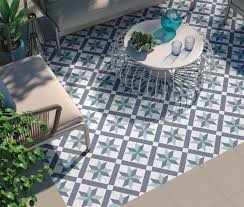Outdoor tile tile doesn't have to stop at the back door. Hanoi Star Blue Floor Tiles Tiles From Tile Mountain