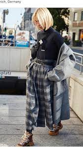 Baggy Plaid Pants Plaid Pants Women Baggy Street Style Winter Outfit Trends