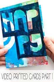 Surprise your loved ones with a unique and memorable greeting card that will make their day. Video How To Make Gel Printed Greeting Cards With A Difference Card 1 Kim Dellow
